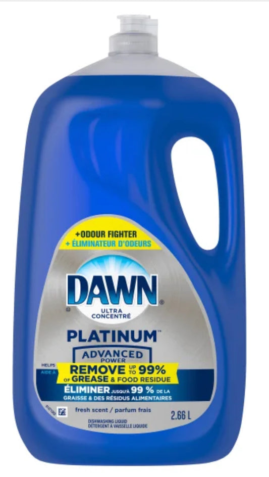 Dawn Platinum Advanced Power Liquid Dish Detergent 2.66 L
